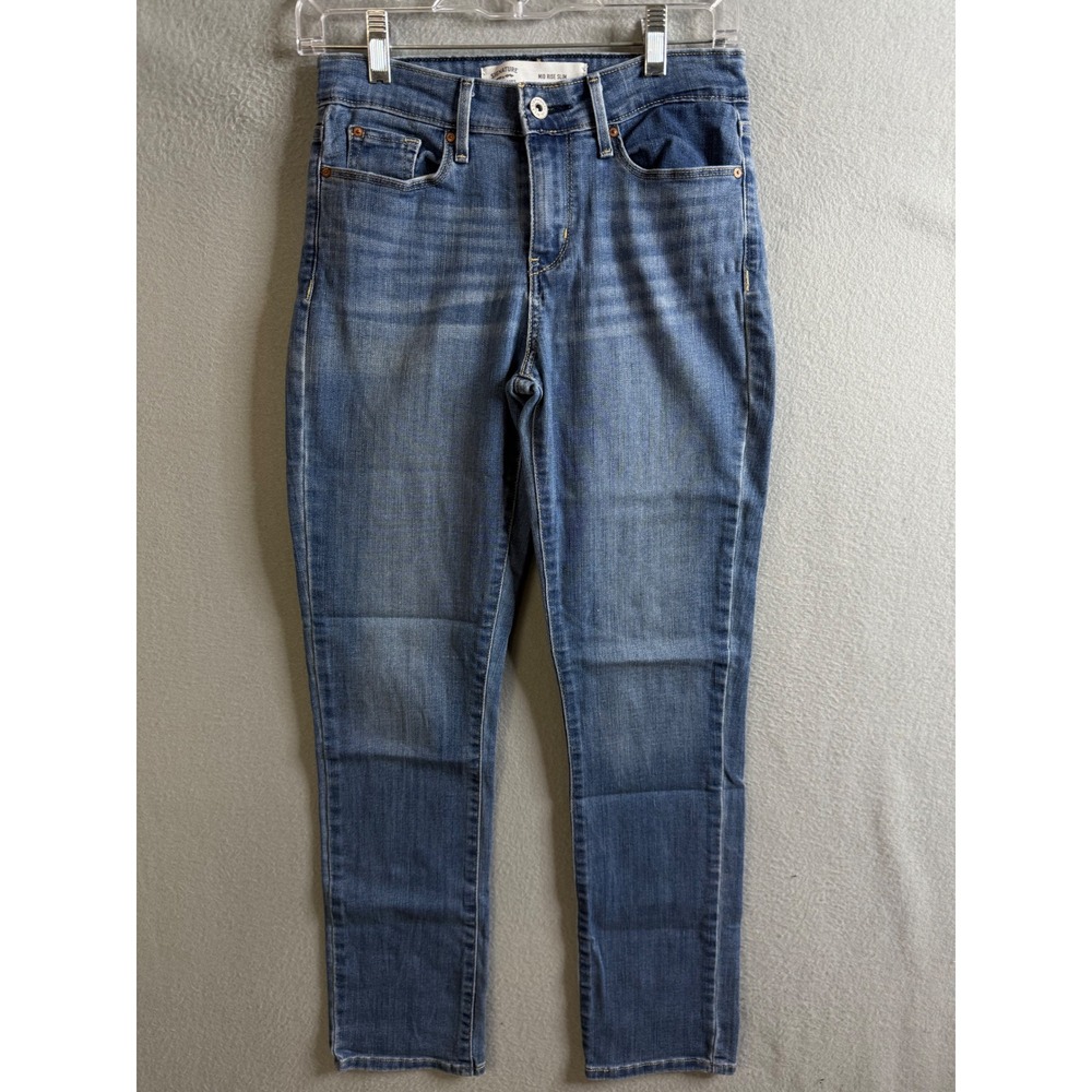 Signature‎ Jeans Women's 26 Levi Strauss Mid Rise Slim Denim